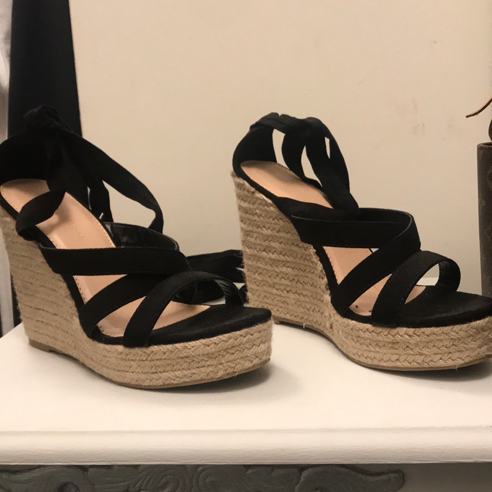 Lace up Wedges